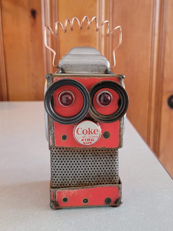 Image of Mini Coke King Robot bank 