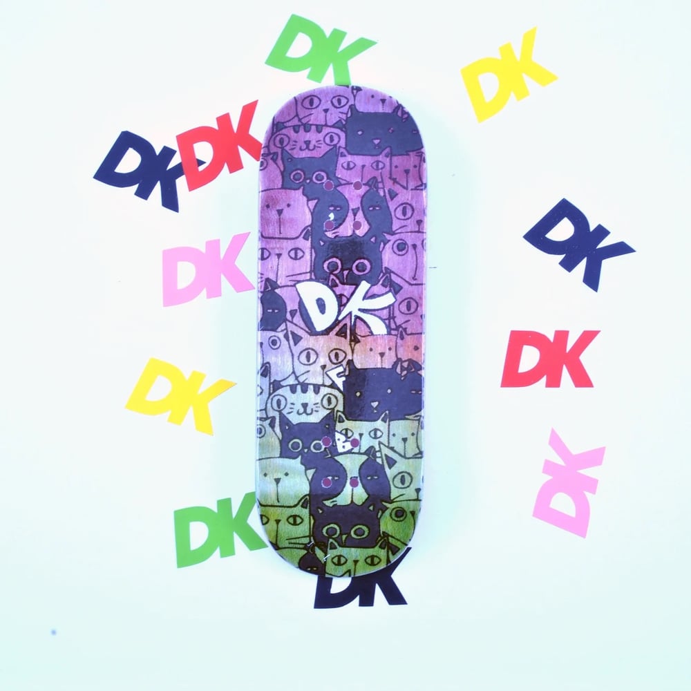 Image of DK Decks - "Faded Cats" Real Wear