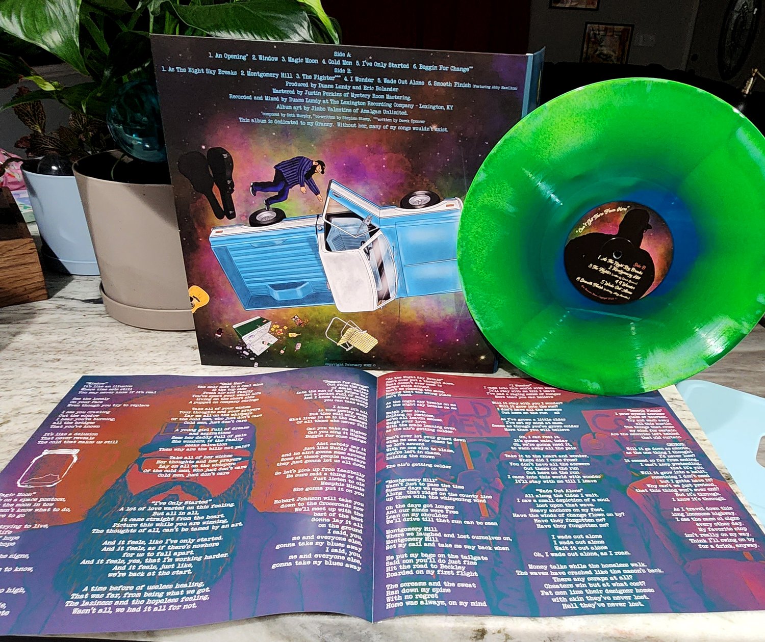 Image of "Can't Get There From Here" LP (MULIT-COLOR vinyl)
