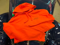 Image 1 of Orange Dropped Axle Logo Hoodie