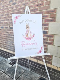 Flopsy Bunny Welcome Sign