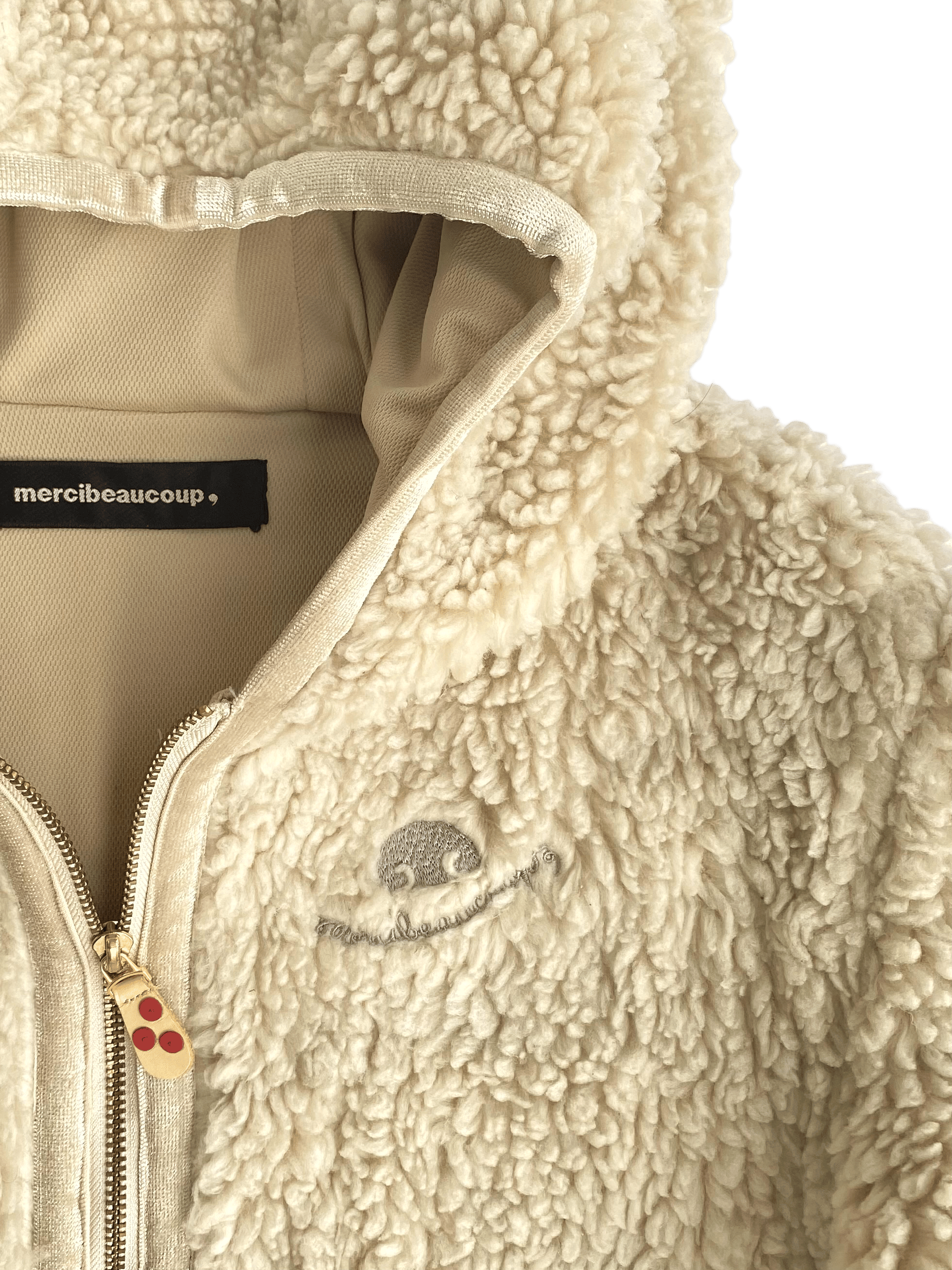 Mercibeaucoup Bear Ear Zip-Up Sherpa | neverlandsupply Mercibeaucoup Bear Ear Zip-Up Sherpa | neverlandsupply