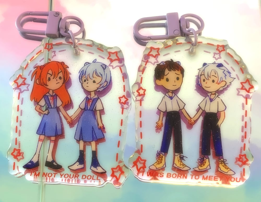 Image of Neon Genesis Evangelion charms, Kawoshin & Azurei