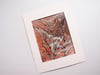 Tiger's Eye - Abstract Painting on Paper