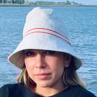 Image 1 of Polly bucket hat red band