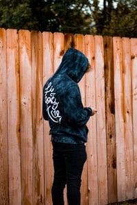 Image 3 of 2017 dark navy tie dye hoodie