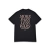 MORE PARS TEE - BLK