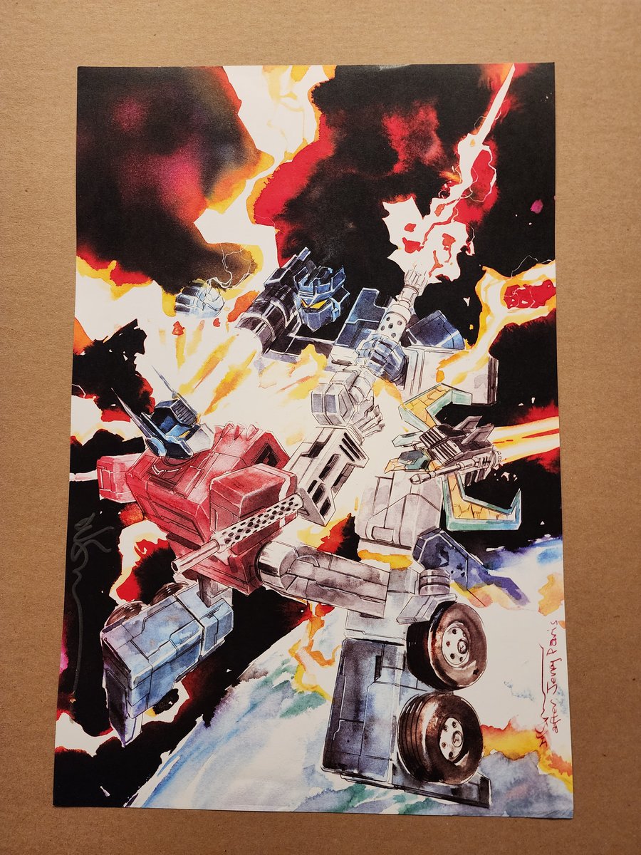 Transformers 1 UK Recreation PRINT, Ships FREE to US duss005