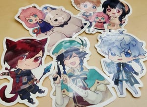 Image of Alphinaud and G'raha Charms & Stickers