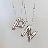 Image 2 of Ballon Letter Necklace