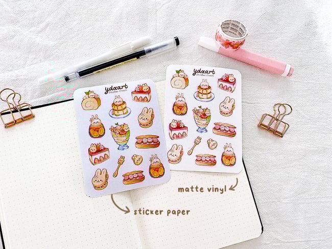 Bunny Cafe Sticker Sheet