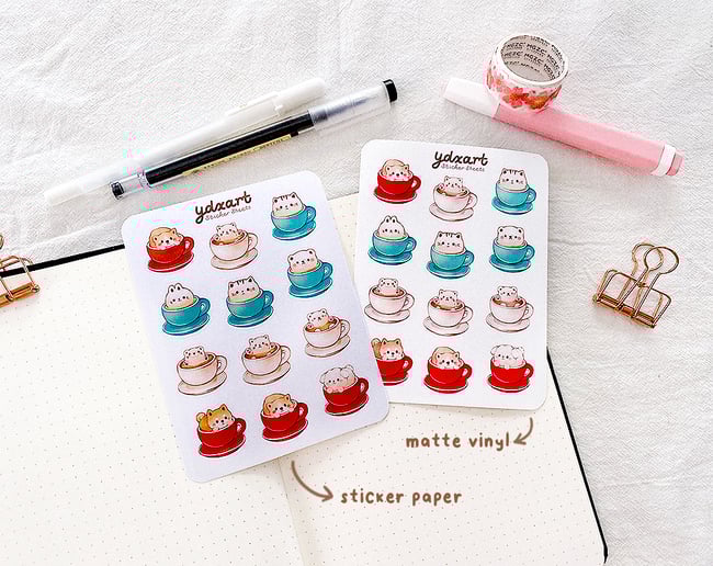 Cappuccinos Sticker Sheet