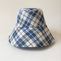 Image 1 of Mia bucket hat blue plaid