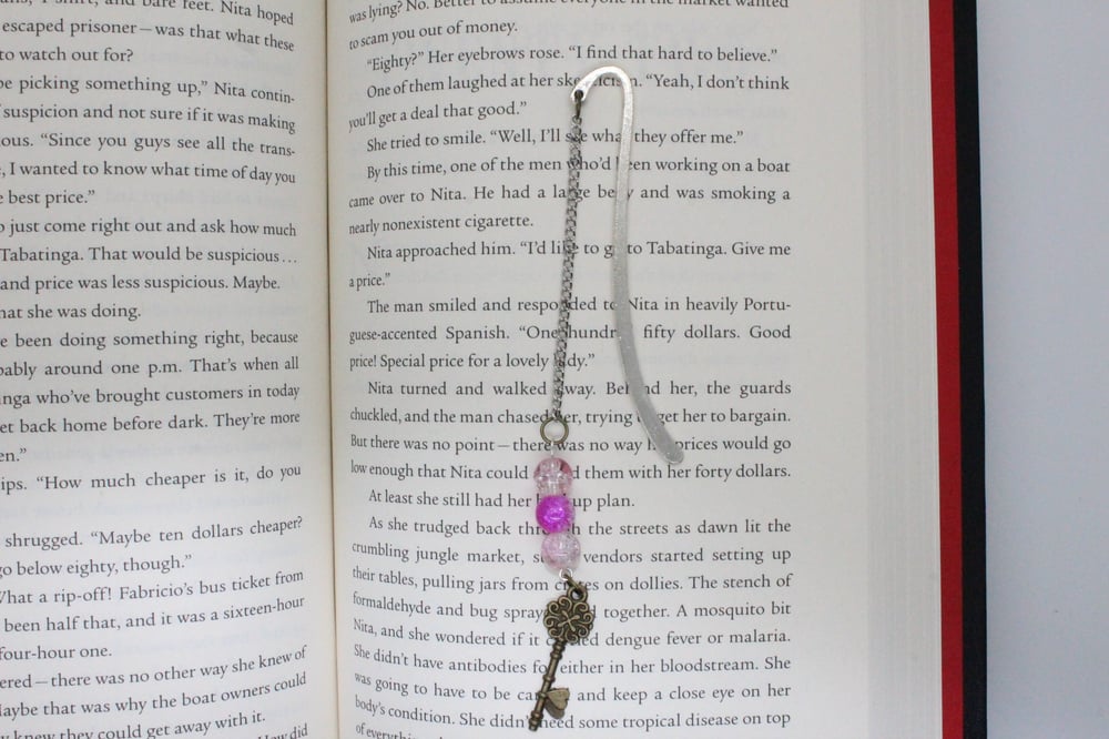 Image of The Brass Key Metal Hook Bookmark