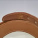 Image of Vtg. Gucci Brown/White Leather/Cloth Belt