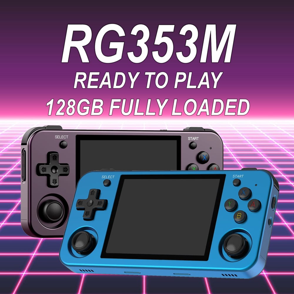 RG353M Handheld Console 128GB Ready to Play + Fully Loaded