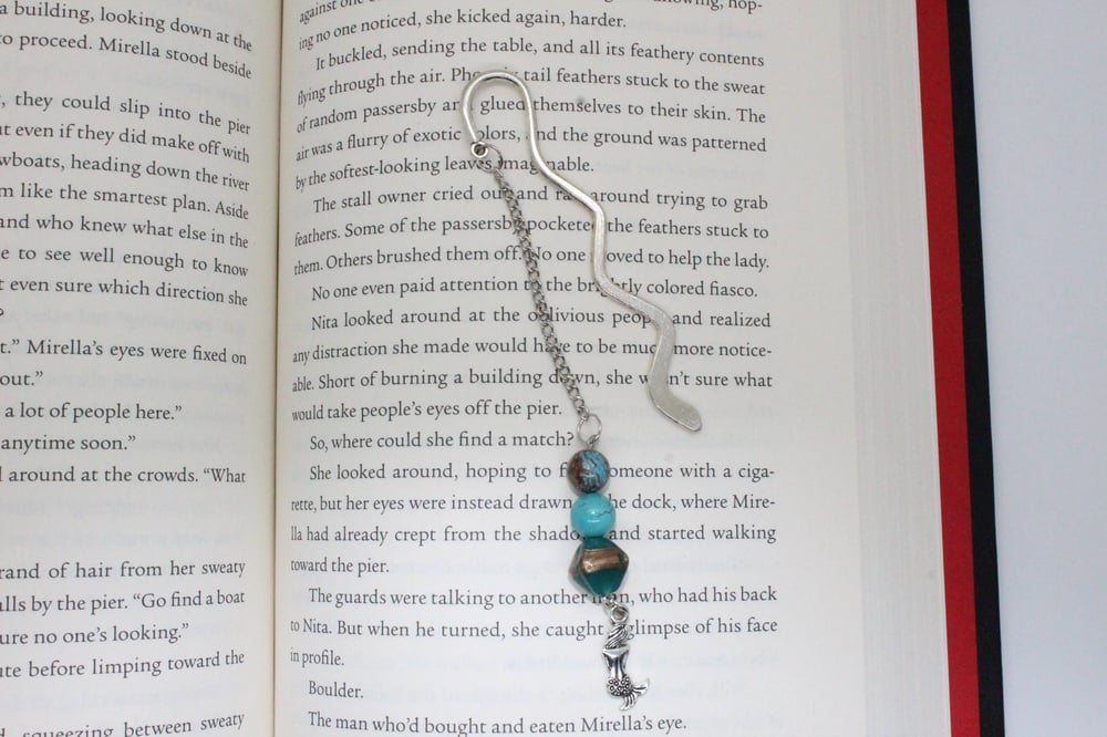 Image of Myth of the Sea Zig-Zag Metal Hook Bookmark