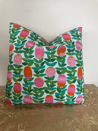 Cushion - JP Summer Protea (Green/Pink)