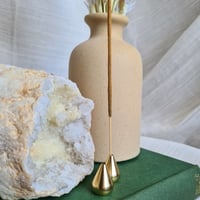 Image 1 of Teardrop Brass Incense Holder