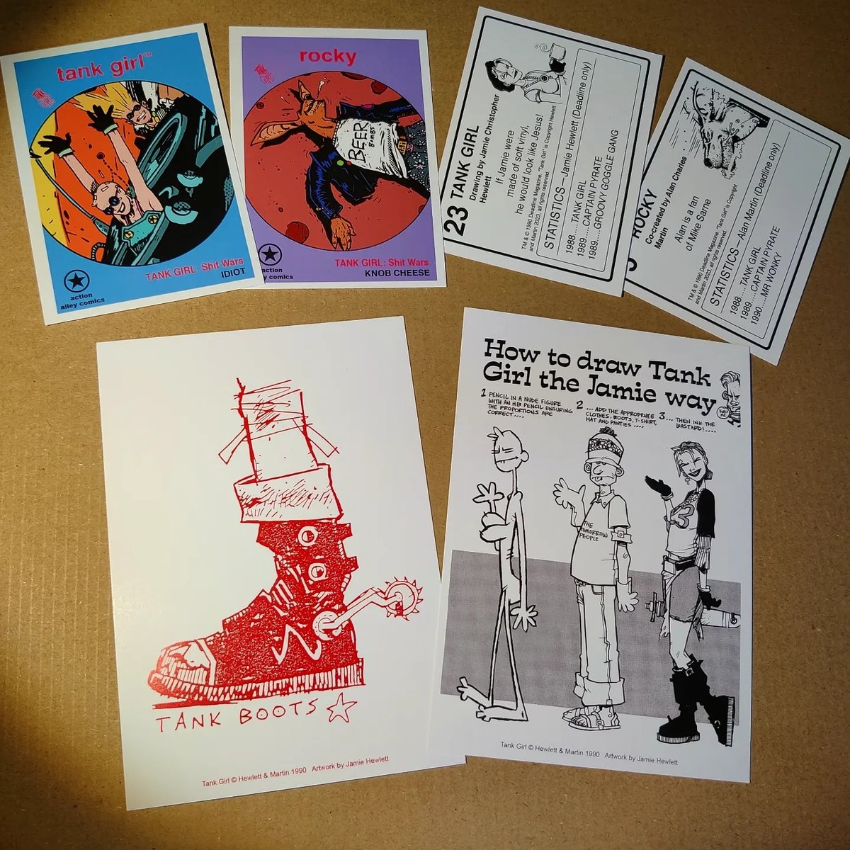 Image of TANK GIRL ISSUE #1 - ACTION ALLEY "REPLICANT" EDITION - with bonus cards and print!