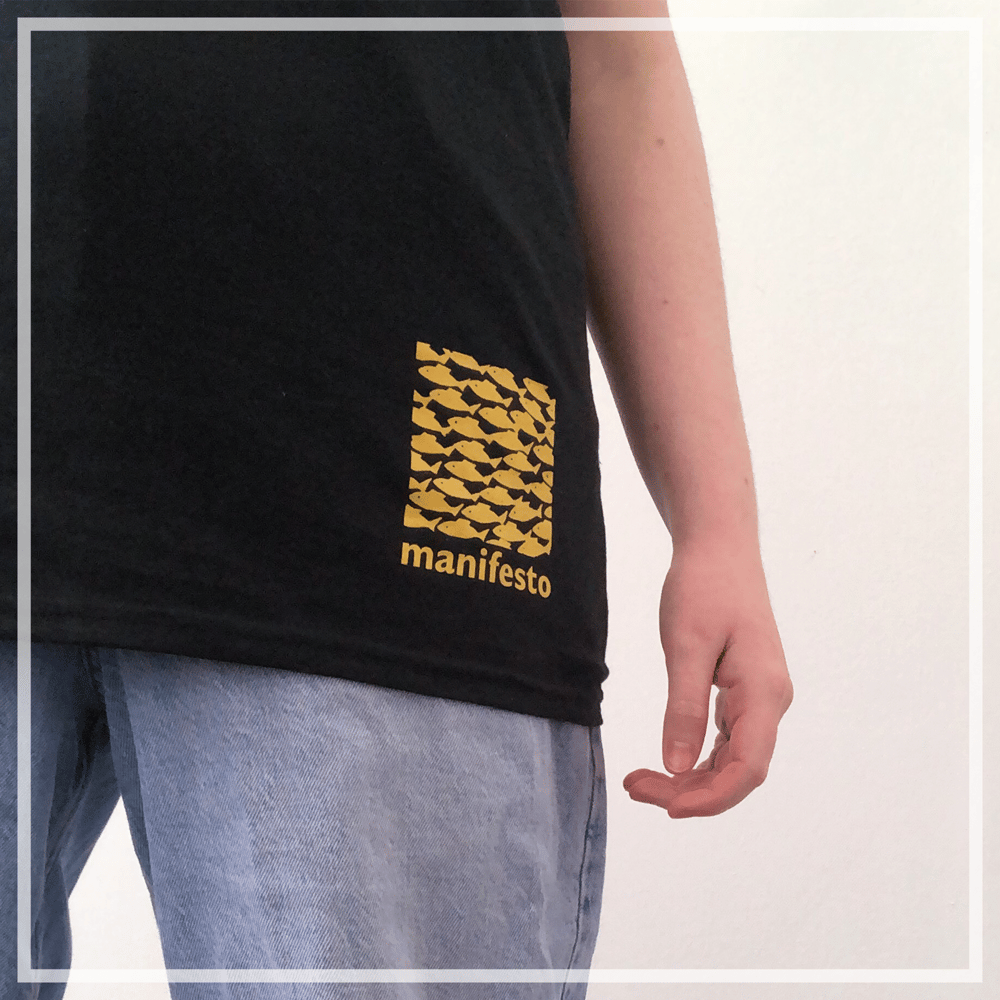 BITE BACK T-Shirt, Black/Yellow