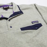 Image 4 of Vintage Patagonia Synchilla Snap T Pullover - Heather & Purple