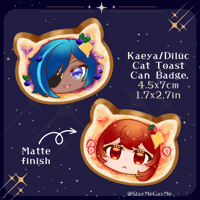 Image 1 of Kaeluc Cat Bread Can Badges