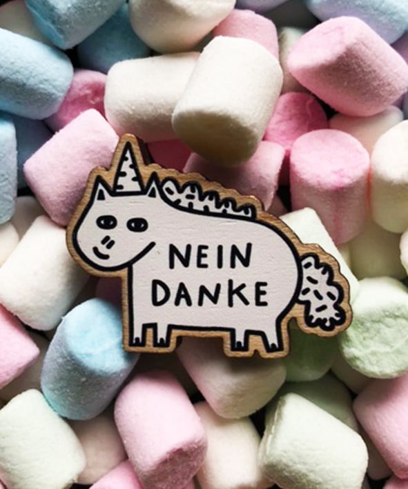 Image of Nein Eco Wooden Pin