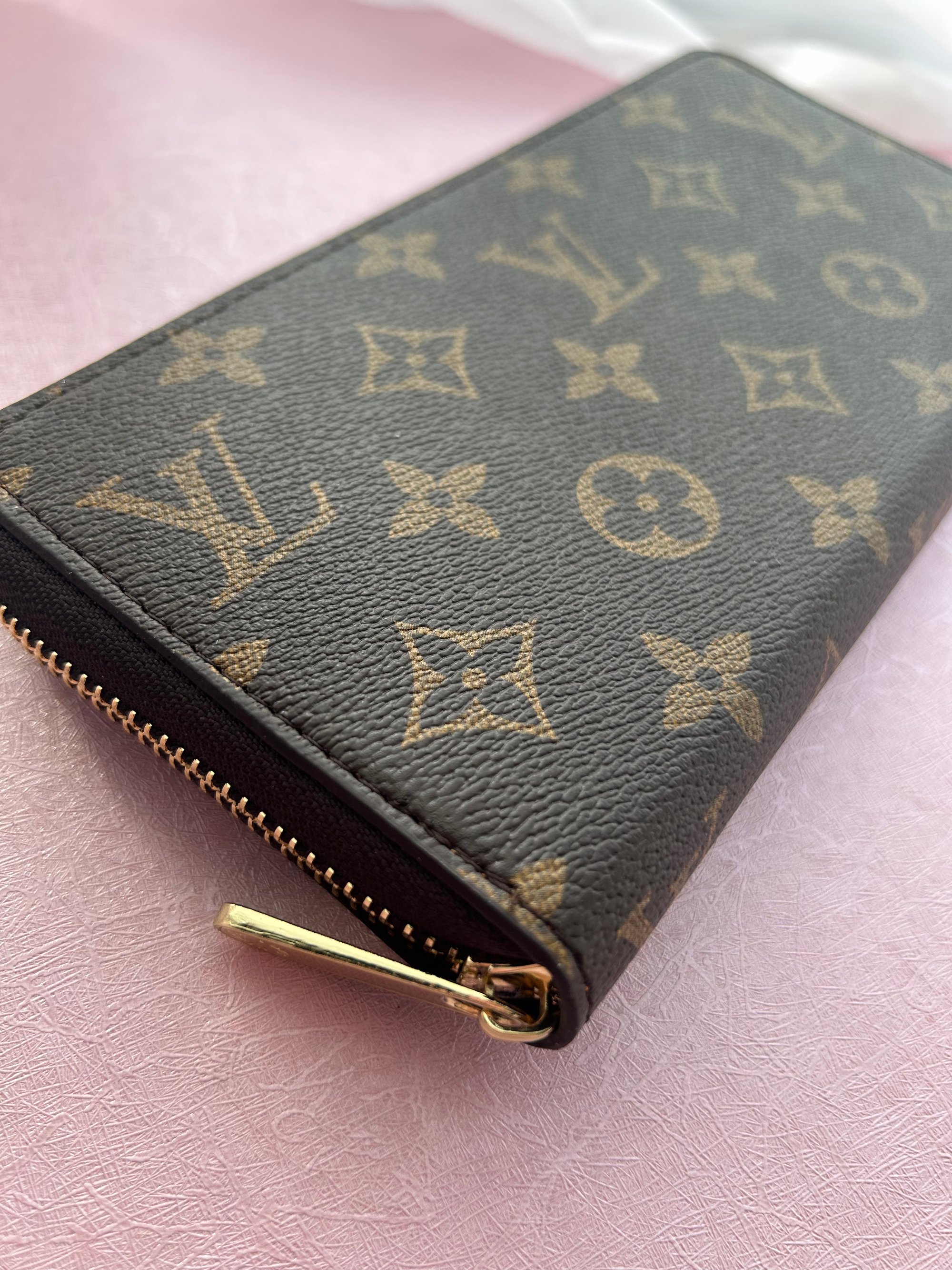 Louis Vuitton Womens Ikat Flower Monogram Zip Around Wallet Pink Leath -  Shop Linda's Stuff