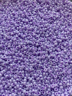 Ceylon lavender, Miyuki seed beads 