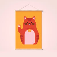 Image 1 of A5 Happy Cat Print