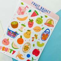 Image 2 of Fruit Basket Sticker Sheet