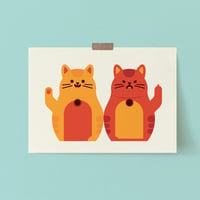 Image 1 of A5/A3 Cat Moods Print