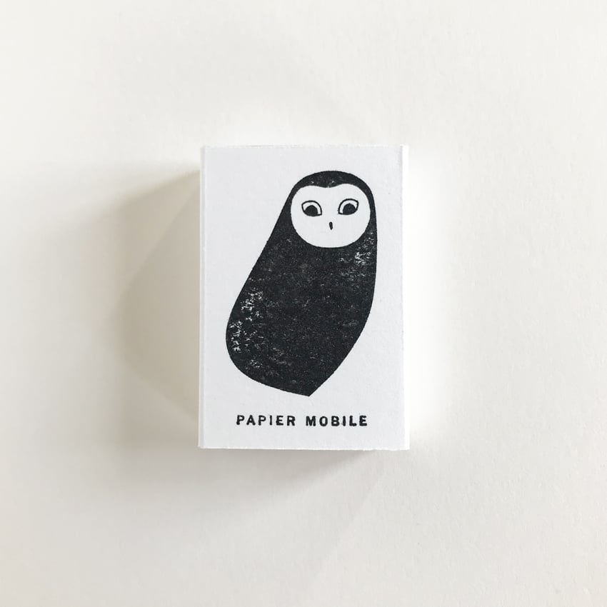 Image of Odette owl, mini stamp