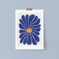 Image 1 of A3 HAPPY/SAD BLUE FLOWER