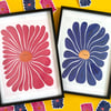 A3 HAPPY/SAD BLUE FLOWER