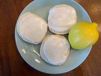 Image 1 of Gluten Free Iced Lemon Shortbread Cookies