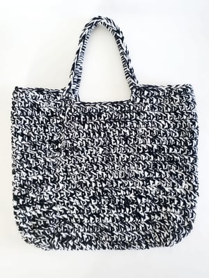 Image of Black & White Oversized Tote