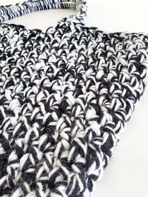 Image of Black & White Oversized Tote