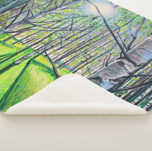 Image of Light On White Birch Throw