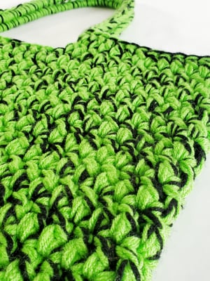 Image of Green & Black Oversized Tote