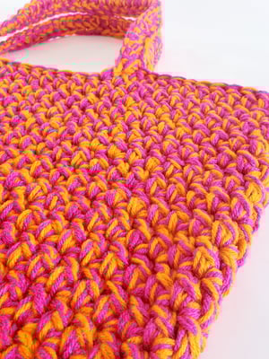 Image of Pink & Orange Oversized Tote