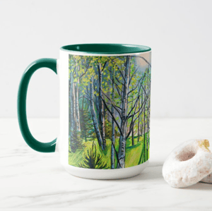 Image of Light On White Birch Coffee Mug