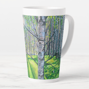 Image of Light On White Birch Coffee Mug