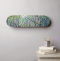 Light On White Birch Skateboard