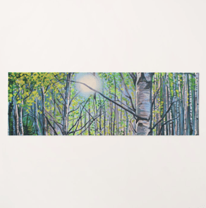 Image of Light On White Birch Mat