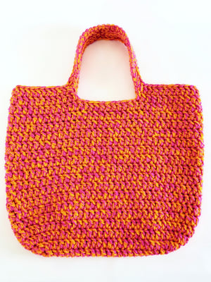 Image of Pink & Orange Oversized Tote