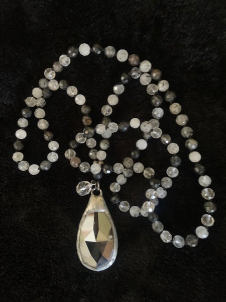 Image of TOURMALINATED QUARTZ MALA