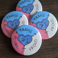 Image 1 of Trans Plural Pride Button