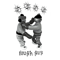 Image 2 of Em+Lu tough guy orange thermal with blue print